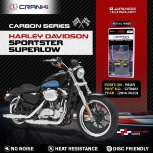 Carbon Brake Pads For Harley Davidson Sportster SuperLow (2014-2020)Œæ- Rear - CFB452 - 1 Set