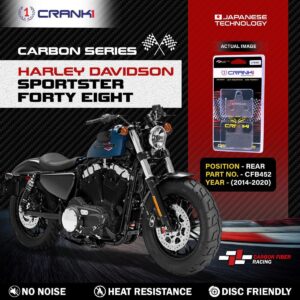 Carbon Brake Pads For Harley Davidson Sportster Forty Eight (2014-2020)Œæ- Rear - CFB452 - 1 Set