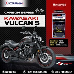 Carbon Brake Pads For Kawasaki Vulcan S (2015 Onwards) - Rear - CFB471 - 1 Set