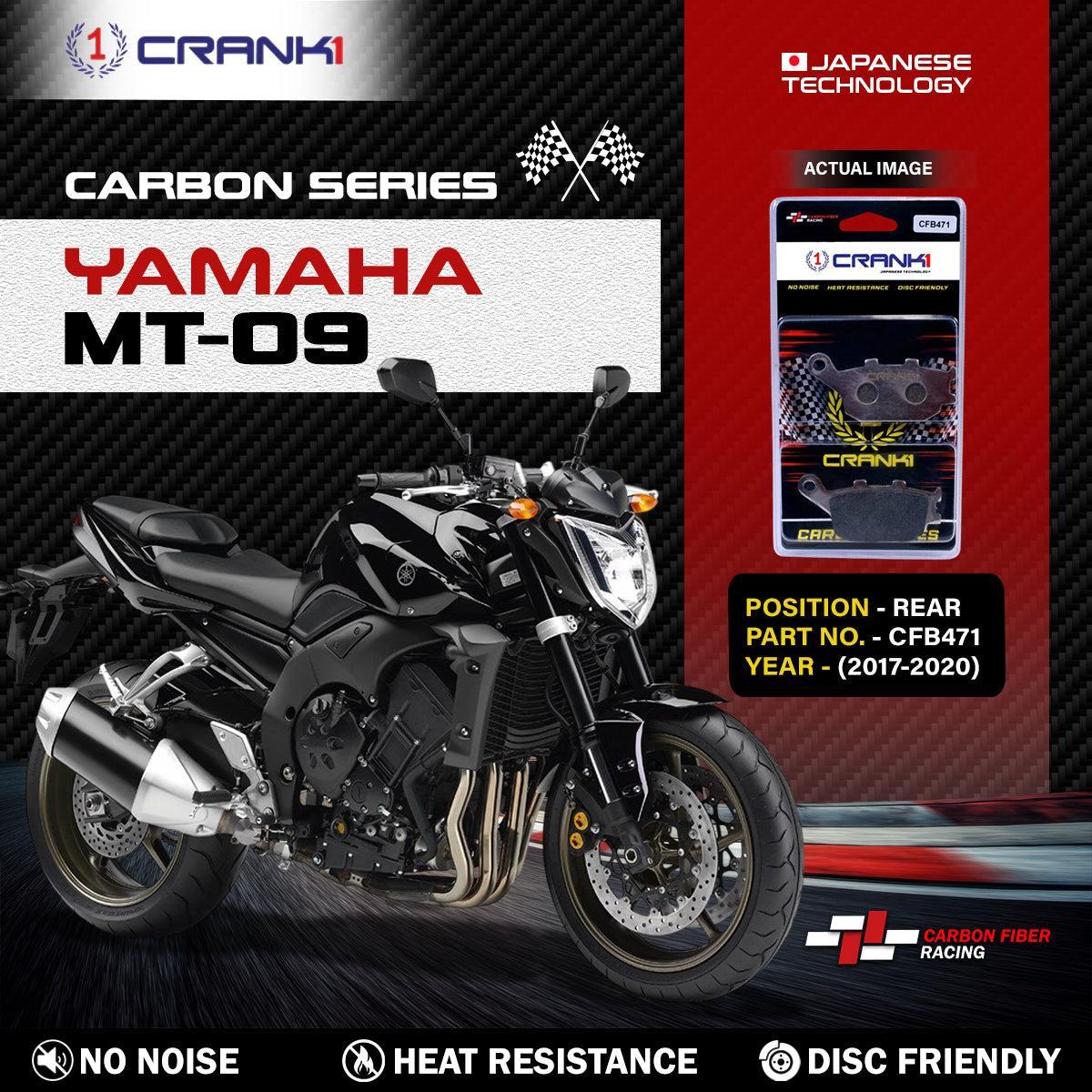 Carbon Brake Pads For Yamaha MT-09 (2017-2020) - Rear - CFB471 - 1 Set