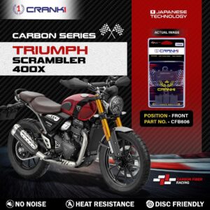 Carbon Brake Pads For Triumph Scrambler 400X - Front - CFB606 - 1 Set