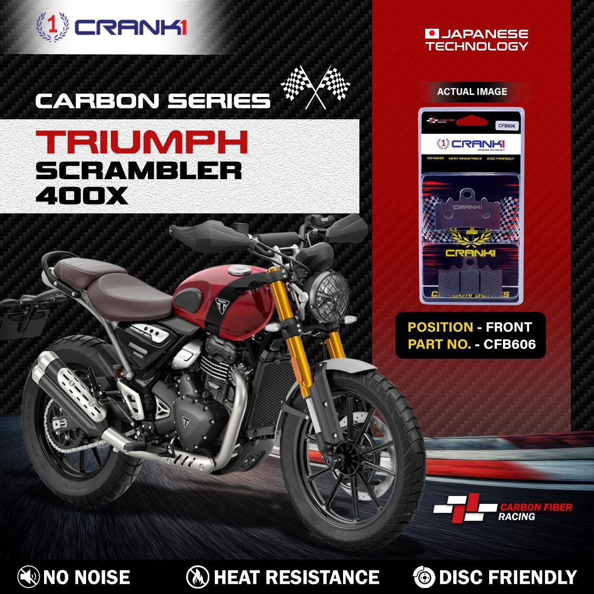 Carbon Brake Pads For Triumph Scrambler 400X - Front - CFB606 - 1 Set