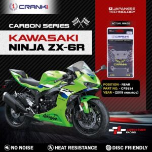 Carbon Brake Pads For Kawasaki Ninja ZX-6R (2019 Onwards) - Rear - CFB634 - 1 Set