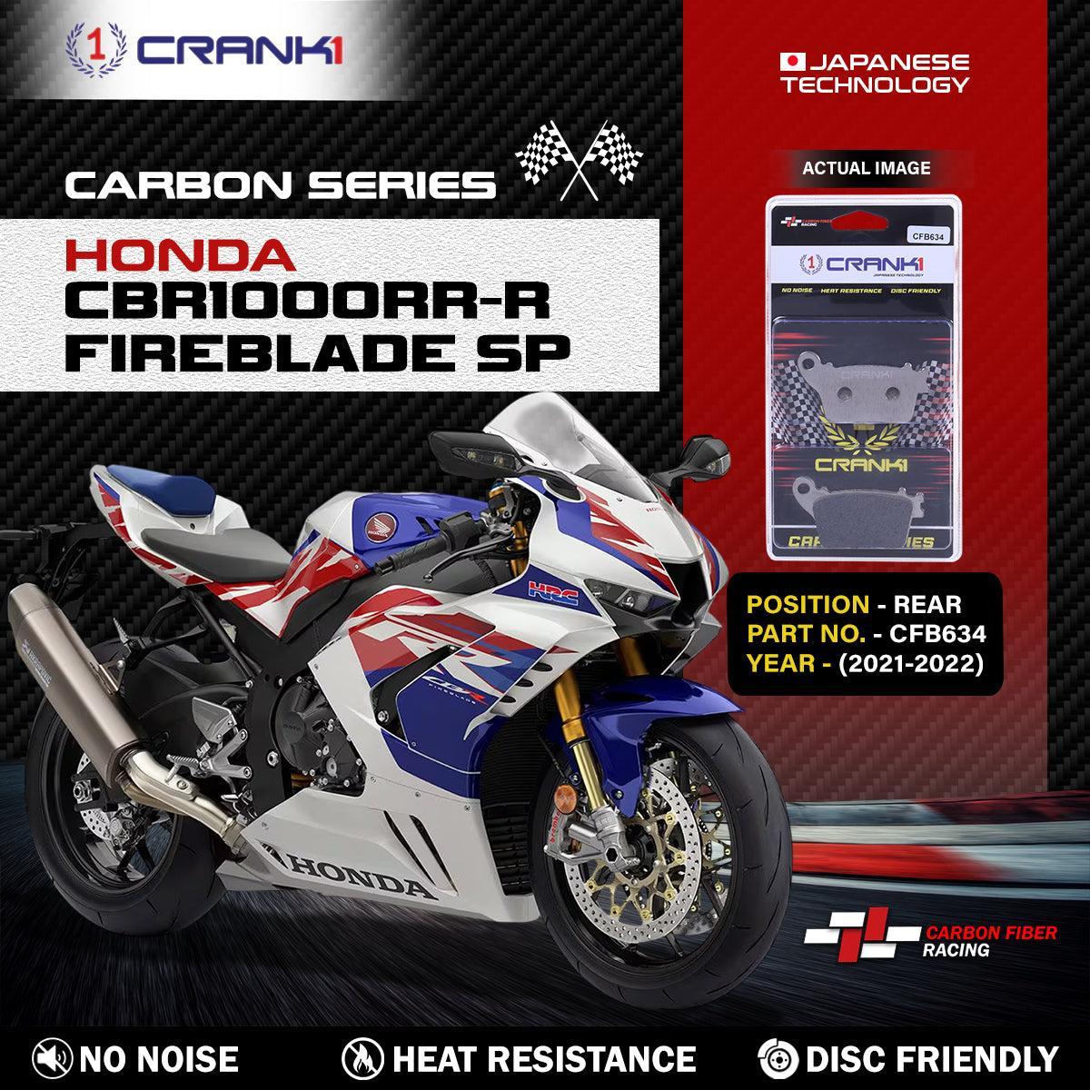 Carbon Brake Pads For Honda CBR1000RR-R Fireblade SP (2021-2022) - Rear - CFB634 - 1 Set