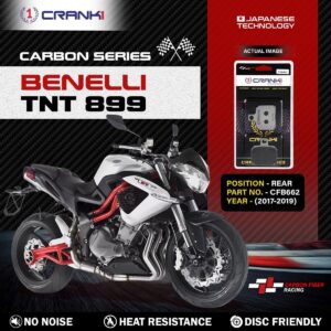Carbon Brake Pads For Benelli TNT 899 (2017-2019) - Rear - CFB662 - 1 Set