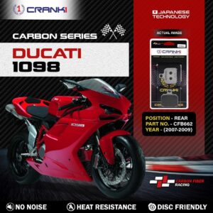 Carbon Brake Pads For Ducati 1098 (2007-2009) - Rear - CFB662 - 1 Set