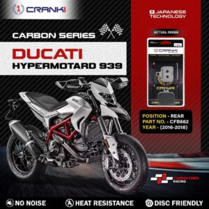 Carbon Brake Pads For Ducati Hypermotard 939 (2016-2018) - Rear - CFB662 - 1 Set
