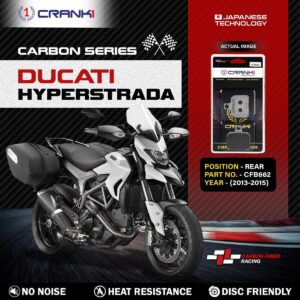 Carbon Brake Pads For Ducati Hyperstrada (2013-2015) - Rear - CFB662 - 1 Set