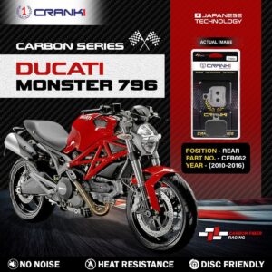 Carbon Brake Pads For Ducati Monster 796 (2010-2016) - Rear - CFB662 - 1 Set