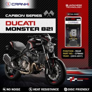 Carbon Brake Pads For Ducati Monster 821 (2014-2017) - Rear - CFB662 - 1 Set