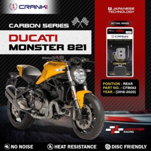 Carbon Brake Pads For Ducati Monster 821 (2018-2020) - Rear - CFB662 - 1 Set