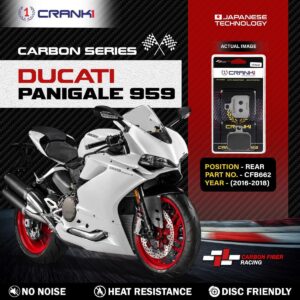 Carbon Brake Pads For Ducati Panigale 959 (2016-2018) - Rear - CFB662 - 1 Set