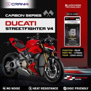 Carbon Brake Pads For Ducati Streetfighter V4 (2020-2022) - Rear - CFB662 - 1 Set