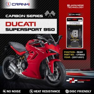 Carbon Brake Pads For Ducati SuperSport 950 (2017-2021) - Rear - CFB662 - 1 Set