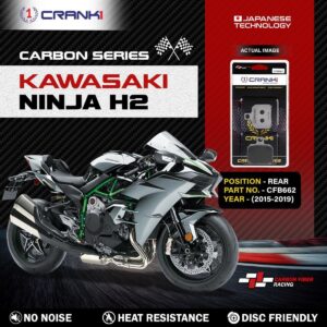 Carbon Brake Pads For Kawasaki Ninja H2 (2015-2019) - Rear - CFB662 - 1 Set