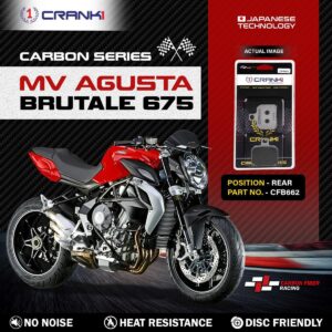 Carbon Brake Pads For MV Agusta Brutale 675 - Rear - CFB662 - 1 Set