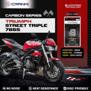 Carbon Brake Pads For Triumph Street Triple 765S (2017-2020) - Rear - CFB662 - 1 Set