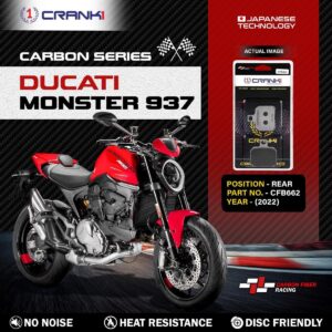 Carbon Brake Pads For Ducati Monster 937 (2022) - Rear - CFB662 - 1 Set