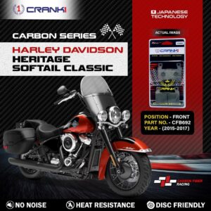 Carbon Brake Pads For Harley Davidson Heritage Softail Classic (2015-2017) - Front - CFB692 - 1 Set