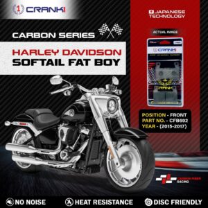 Carbon Brake Pads For Harley Davidson Softail Fat Boy (2015-2017) - Front - CFB692 - 1 Set