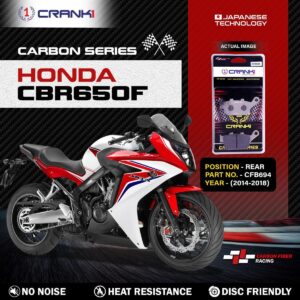 Carbon Brake Pads For Honda CBR650Fξ(2014-2018) - Rear - CFB694 - 1 Set