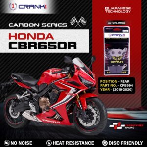 Carbon Brake Pads For Honda CBR650R (2019-2020) - Rear - CFB694 - 1 Set