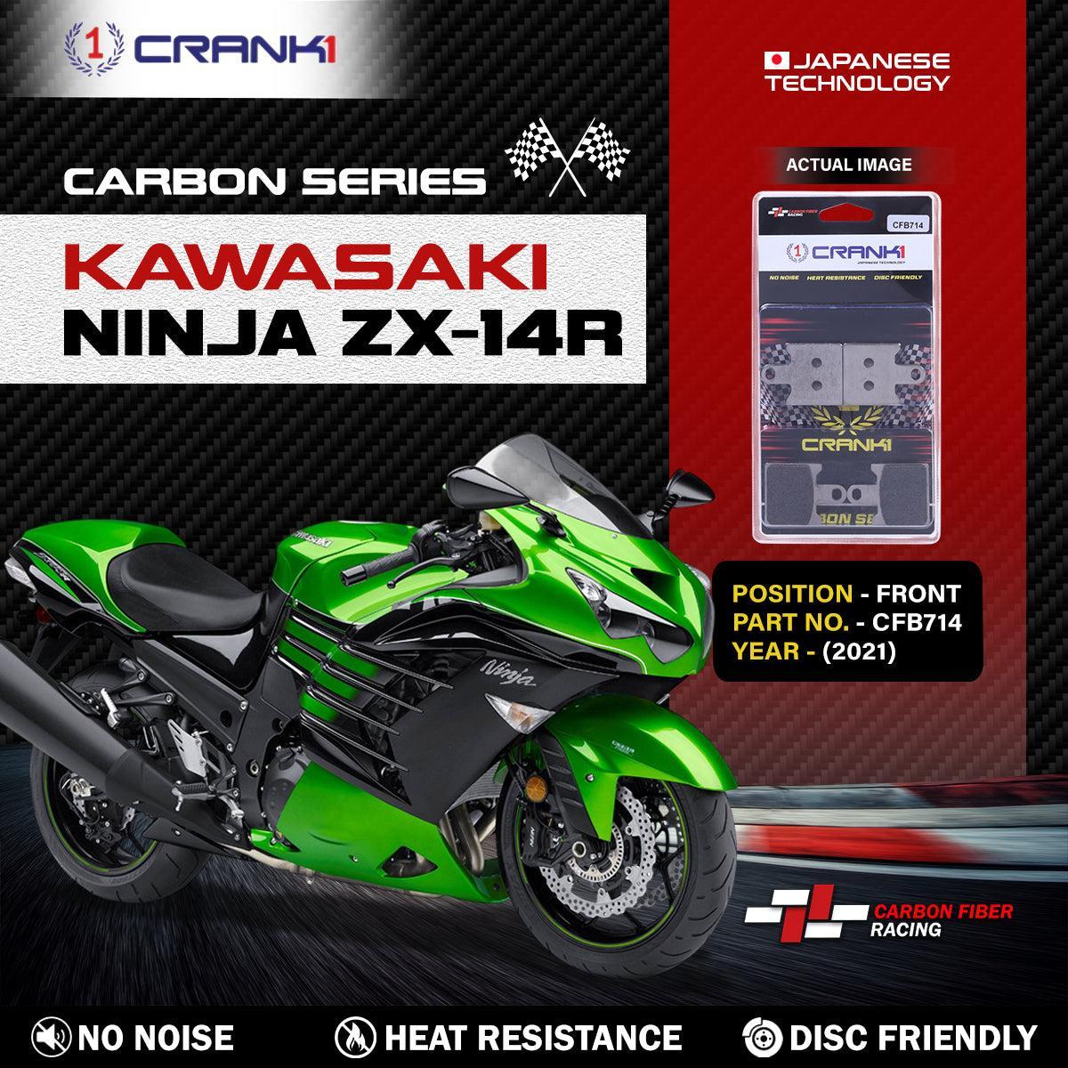 Carbon Brake Pads For Kawasaki Ninja ZX-14R (2021) - Front - CFB714 - 2 Sets