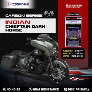 Carbon Brake Pads For Indian Chieftain Dark Horse (2018-2019) - Front - CFB743 - 2 Sets