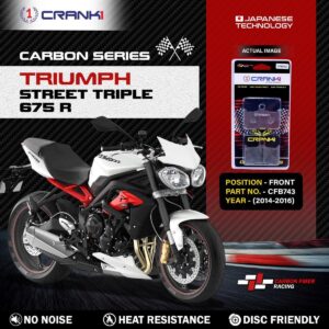 Carbon Brake Pads For Triumph Street Triple 675 R (2014-2016) - Front - CFB743 - 2 Sets