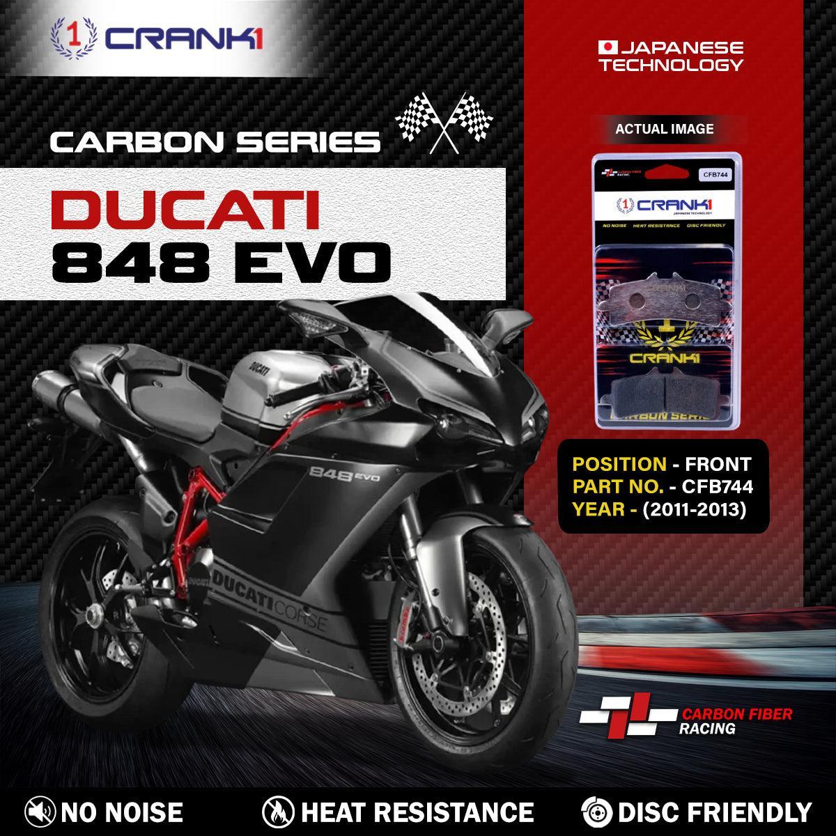 Carbon Brake Pads For Ducatiξ848 EVO (2011-2013) - Front - CFB744 - 2 Sets