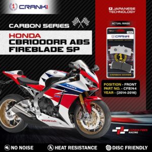 Carbon Brake Pads For Honda CBR1000RRŒæAbs Fireblade SP (2014-2016) - Front - CFB744 - 2 Sets