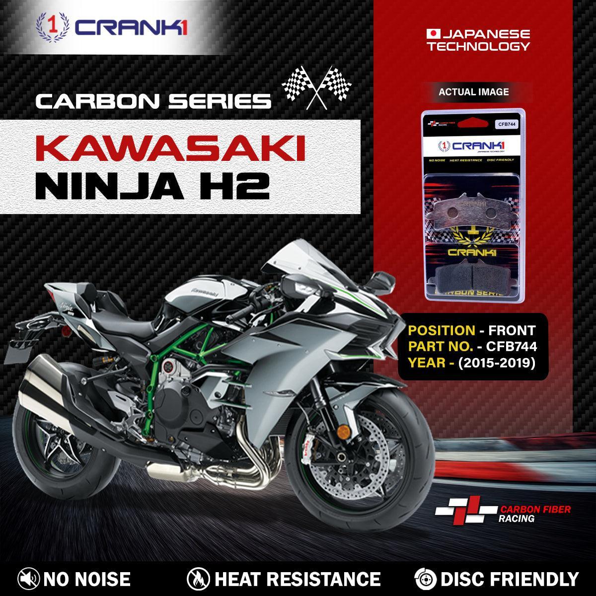 Carbon Brake Pads For Kawasaki Ninja H2 (2015-2019) - Front - CFB744 - 2 Sets