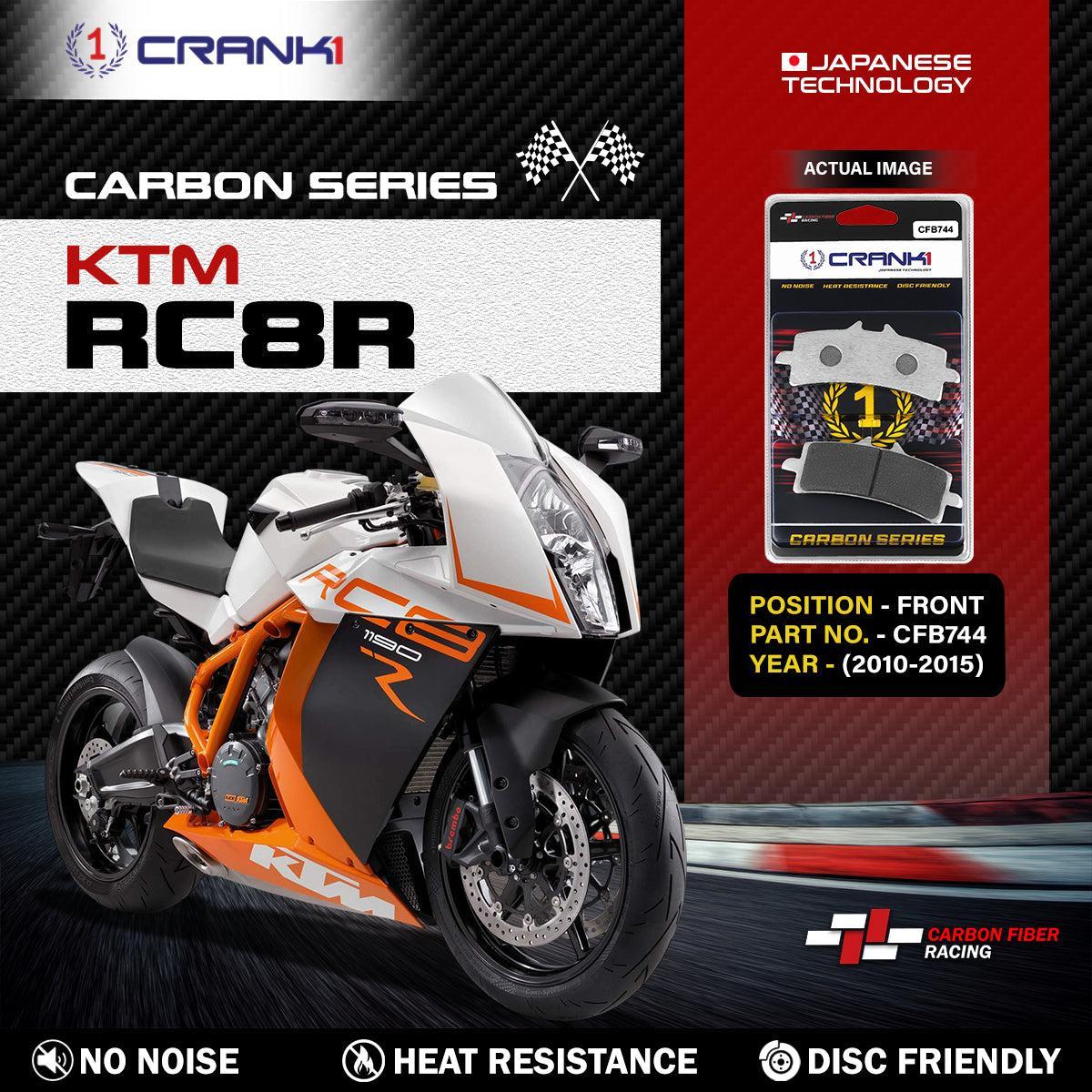 Carbon Brake Pads For KTM RC8R (2010-2015) - Front - CFB744 - 2 Sets