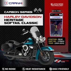 Carbon Brake Pads For Harley DavidsonŒæHeritage Softail Classic (2004-2014) - Rear - CFB854 - 1 Set
