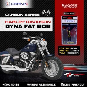 Carbon Brake Pads For Harley DavidsonŒæDyna Fat Bob (2008-2017) - Rear - CFB854 - 1 Set