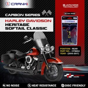 Carbon Brake Pads For Harley DavidsonŒæHeritage Softail Classic (2015-2017) - Rear - CFB854 - 1 Set