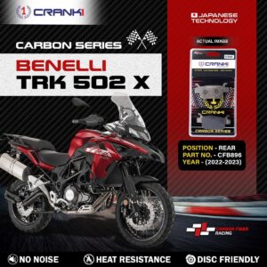 Carbon Brake Pads For Benelli TRK 502 X (2022-2023) - Rear - CFB896 - 1 Set