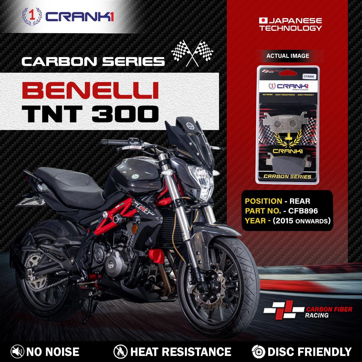 Carbon Brake Pads For Benelli TNT 300 (2015 Onwards) - Rear - CFB896 - 1 Set