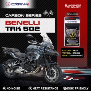Carbon Brake Pads For Benelli TRK 502 (2021 Onwards) - Rear - CFB896 - 1 Set