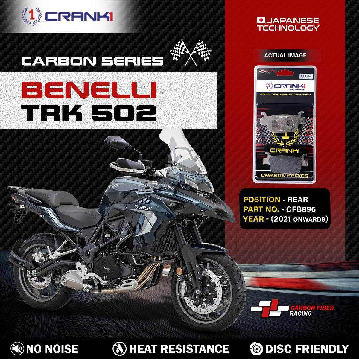 Carbon Brake Pads For Benelli TRK 502 (2021 Onwards) - Rear - CFB896 - 1 Set
