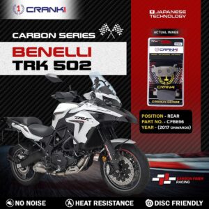 Carbon Brake Pads For Benelli TRK 502 (2017 Onwards) - Rear - CFB896 - 1 Set