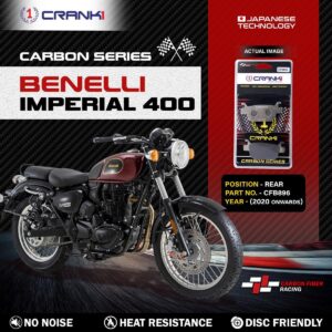 Carbon Brake Pads For Benelli Imperiale 400 (2020 Onwards) - Rear - CFB896 - 1 Set
