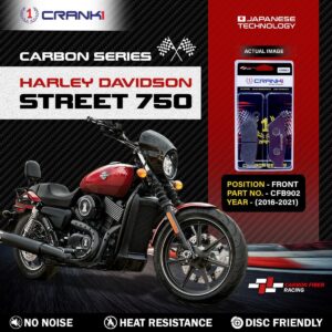Carbon Brake Pads For Harley DavidsonŒæStreet 750 (2016-2021) - Front - CFB902 - 1 Set