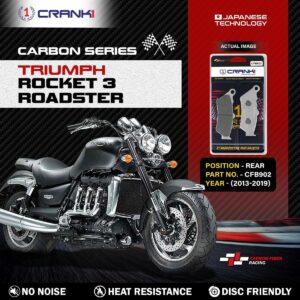 Carbon Brake Pads For Triumph  Rocket 3 Roadster (2013-2019) - Rear - CFB902 - 1 Set