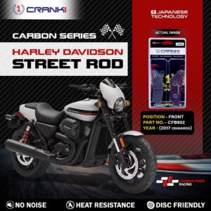 Carbon Brake Pads For Harley DavidsonŒæStreetŒæRod (2017 Onwards) - Front - CFB902 - 2 Sets