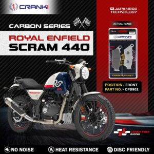 Carbon Brake Pads For Royal Enfield Scram 440 - Front - CFB902 - 1 Set