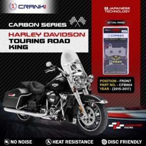 Carbon Brake Pads For Harley Davidson Touring Road King (2015-2017) - Front - CFB904 - 2 Sets