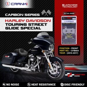 Carbon Brake Pads For Harley Davidson Touring Street Glide Special (2015-2017) - Front - CFB904 - 2 Sets