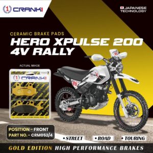 Ceramic Brake Pads For Hero Xpulse 200 4V Rally - Front - CRM052/4 - 1 Set