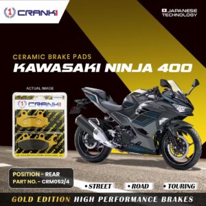 Ceramic Brake Pads For Kawasaki Ninja 400 - Rear - CRM052/4 - 1 Set